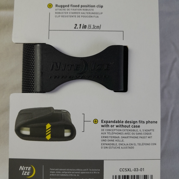 New Nite Ize Clip Case Cell Phone Smartphone Pouch XL - Picture 5 of 6
